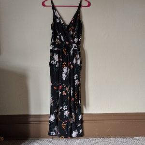 Floral cropped jumpsuit